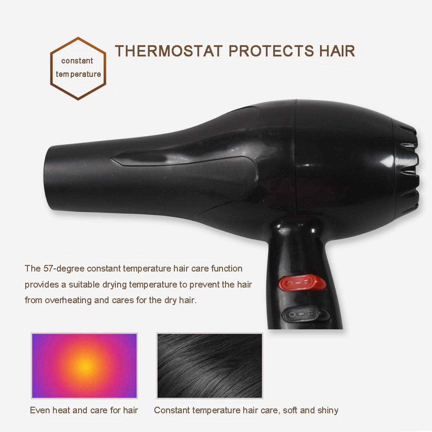 13025 Professional Multi Purpose Hair Dryer Salon, Hair Dryer 2 Speed Settings For Women And Men (1800 Watts) 13025 Professional Multi Purpose Hair Dryer Salon, Hair Dryer 2 Speed Settings For Women And Men (1800 Watts)